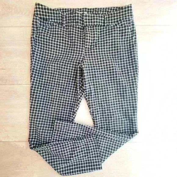 Old Navy Pixie Ankle Pant 4 Gingham Plaid Chekered - Picture 1 of 5